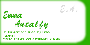 emma antalfy business card